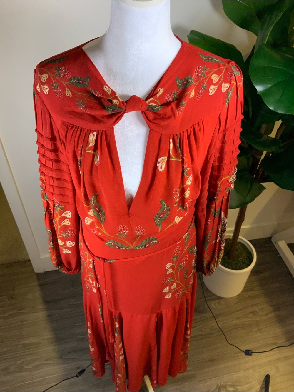 FARM Rio Red Floral-Embroidered Maxi Dress - Picture 3 of 16